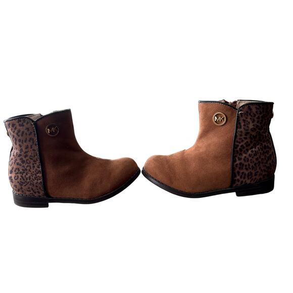 Michael Kors Toddler Boots Size 8 Leopard Zip EUC - Picture 4 of 12